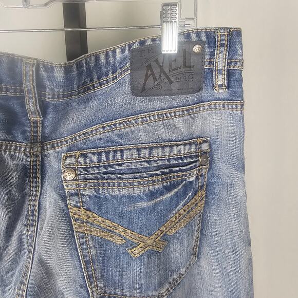 T.K. Axel Men’s Jeans 36x32 Treadwell Relaxed Straight Light Wash Denim NWOT - Picture 4 of 4